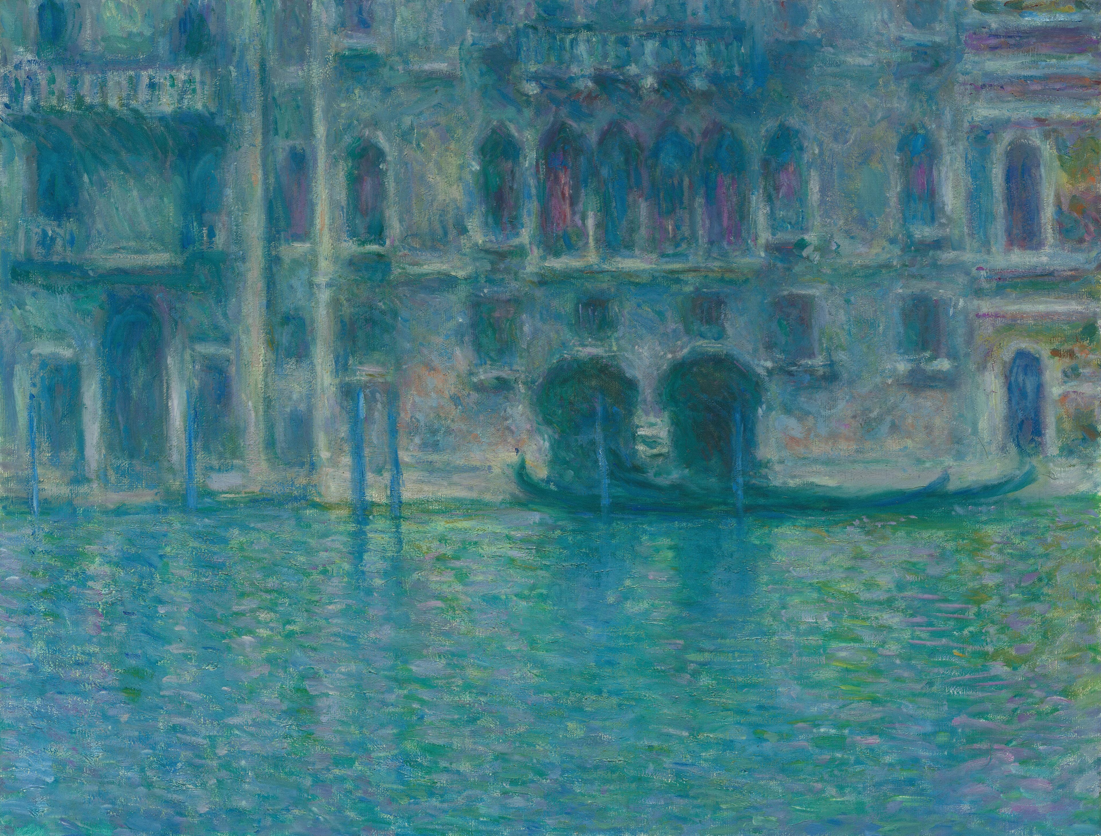 Monet painting - venice-palazzo